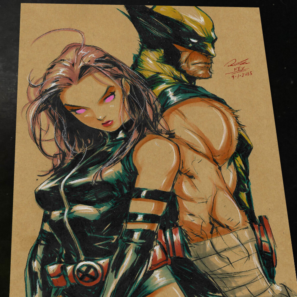 Psylocke Art Print Signed 8.5x11 | Art by Keyeske